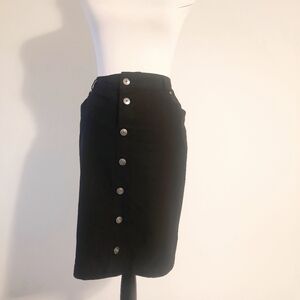 Black Knee Length Skirt Size 18W